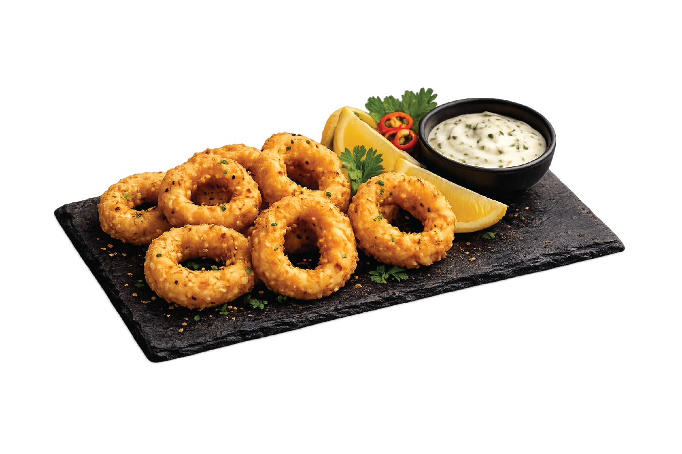 FRIED CALAMARI (6 PCS)
